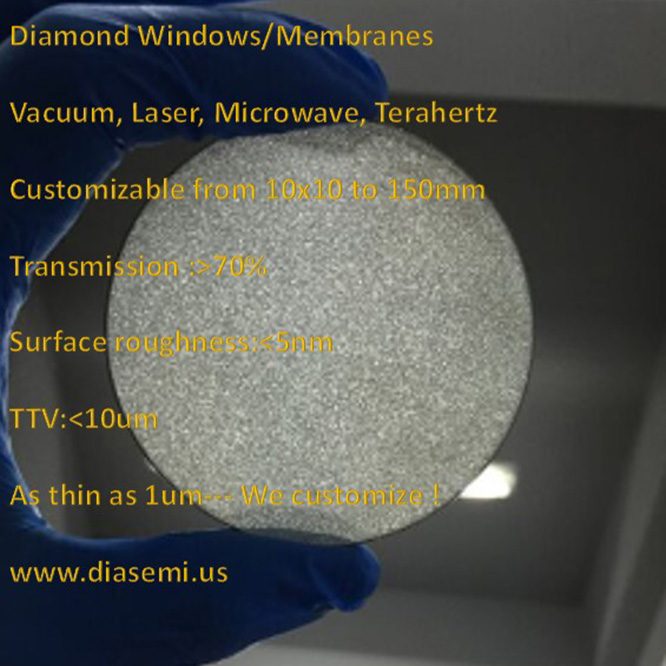 Diamond window memranes