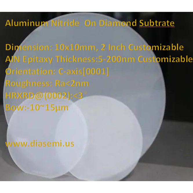 Aluminum Nitride On Diamond Substrate