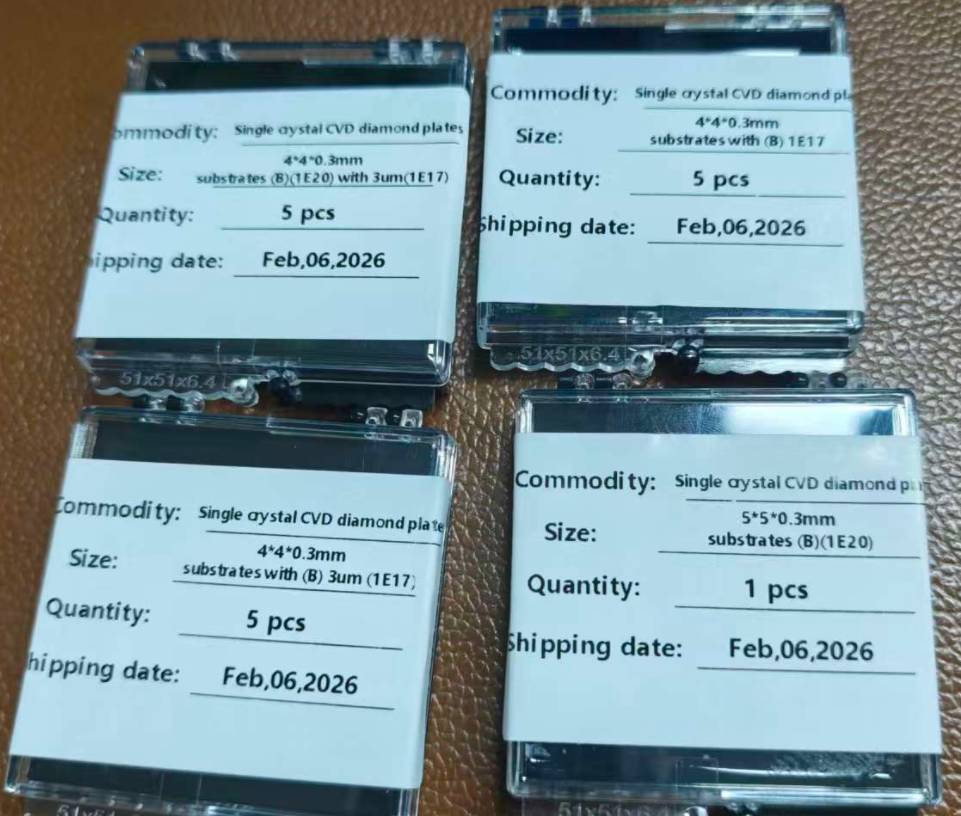 Boron-Doped Single Crystal Diamond (MPCVD)