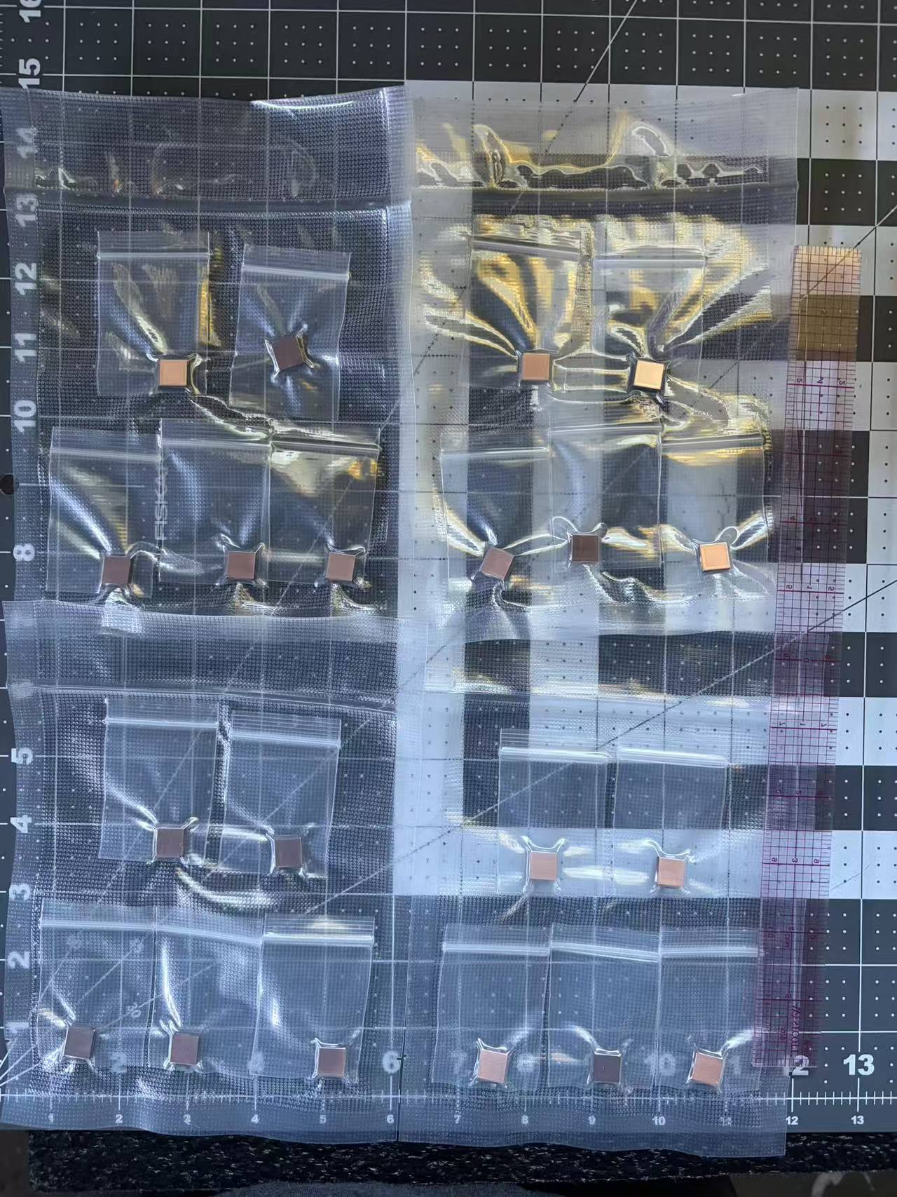 10x10x3 Diamond and copper composite heatsink in bulk supply