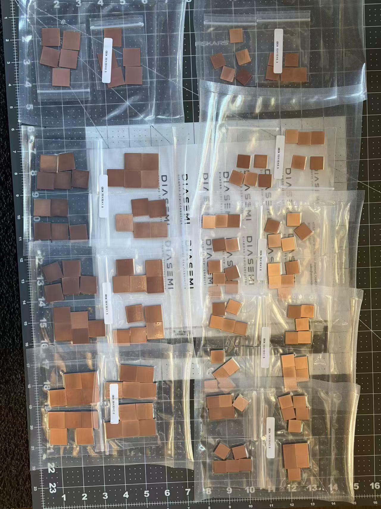 DIASEMI Diamond and copper composite heatsink   Diamond and copper composite heat spreader